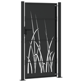 Cancello da giardino Nero 105 x 175 cm
