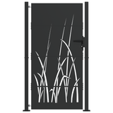 Cancello da giardino Nero 105 x 175 cm