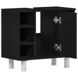 Mobile da Bagno Rovere Nero 60 x 32 x 54 cm Legno truciolato