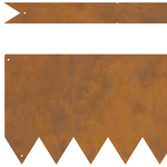 Bordi per Prato 10 pezzi 100x0.5x20 cm Acciaio Inossidabile