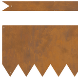 Bordi per Prato 10 pezzi 100x0.5x20 cm Acciaio Inossidabile