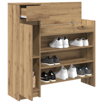 Mobiletto per Scarpe Rovere Artigianale 100.5x28x100 cm Legno Ingegnerizzato