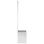 Vaso da Giardino con Pannello Decorativo Argento 50 x 140 cm