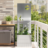 Vaso da Giardino con Pannello Decorativo Argento 50 x 140 cm
