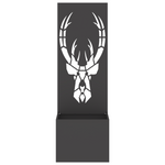 Vaso da Giardino con Pannello Decorativo Nero 50 x 140 cm