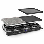 Tristar Griglia a Pietra per Raclette 8 Persone 1400 W 23x23 cm Nera