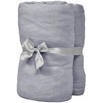 Lenzuola con Angoli Culla 4pz Maglia di Cotone 60x120 cm Grigio