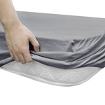 Lenzuola con Angoli Culla 4pz Maglia di Cotone 60x120 cm Grigio