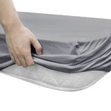 Lenzuola con Angoli Culla 4pz Maglia di Cotone 60x120 cm Grigio