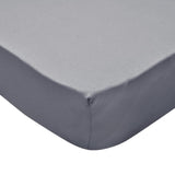 Lenzuola con Angoli Culla 4pz Maglia di Cotone 60x120 cm Grigio