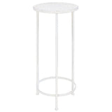 Set Piedistalli per Piante 3 pz Vintage Effetto Bianco Anticato