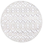 Set Piedistalli per Piante 3 pz Vintage Effetto Bianco Anticato