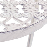 Set Piedistalli per Piante 3 pz Vintage Effetto Bianco Anticato