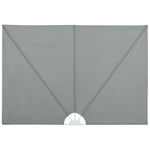 Tenda Laterale per Terrazza Pieghevole Grigio 300x200 cm