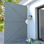Tenda Laterale per Terrazza Pieghevole Grigio 300x200 cm