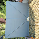 Tenda Laterale per Terrazza Pieghevole Grigio 300x200 cm