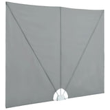 Tenda Laterale per Terrazza Pieghevole Grigio 300x200 cm
