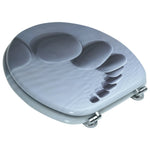 Sedile WC in MDF con Coperchio Design Pietre