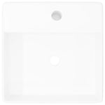 Ceramica di lusso bacino con foro di scarico 41 x 41 centimetri