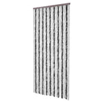 Zanzariera Grigio e Bianco 90x220 cm Ciniglia