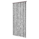 Zanzariera Grigio e Bianco 90x220 cm Ciniglia