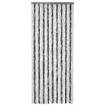 Zanzariera Grigio e Bianco 90x220 cm Ciniglia