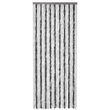 Zanzariera Grigio e Bianco 90x220 cm Ciniglia