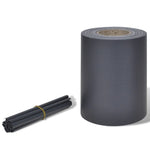 Recinzione Frangivento da Giardino PVC 70x0,19 m Grigio Scuro