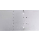 Set 15 pz Bordo prato flessibile in acciaio galvanizzato 100 x 14 cm