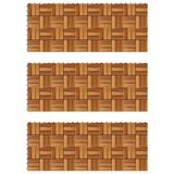Listelli per Pavimento 30x30 cm in Legno di Acacia 30 pz