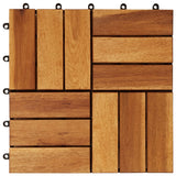 Listelli per Pavimento 30x30 cm in Legno di Acacia 30 pz
