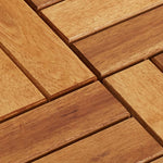 Listelli per Pavimento 30x30 cm in Legno di Acacia 30 pz