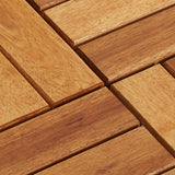 Listelli per Pavimento 30x30 cm in Legno di Acacia 30 pz