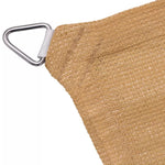 Parasole a vela HDPE Quadrato 3,6x3,6 m Beige