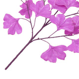 Foglie Artificiali di Ginko 10 pz Viola 65 cm