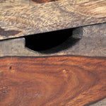 Tavolino da Caff? Grigio 100x50x40cm in Legno Massello Sheesham
