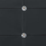 Giroletto Nero in Similpelle 90x200 cm