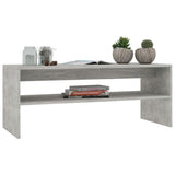 Tavolino da Caff? Grigio Calcestruzzo 100x40x40 cm Truciolato
