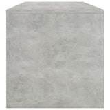 Tavolino da Caff? Grigio Calcestruzzo 100x40x40 cm Truciolato