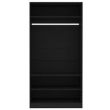Armadio Nero 100x50x200 cm in Truciolato