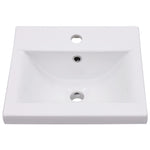 Lavabo da Incasso 42x39x18 cm in Ceramica Bianco