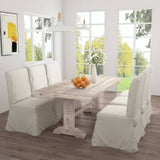 Tavolo da Pranzo 200x100x75 cm in Legno Massello di Teak