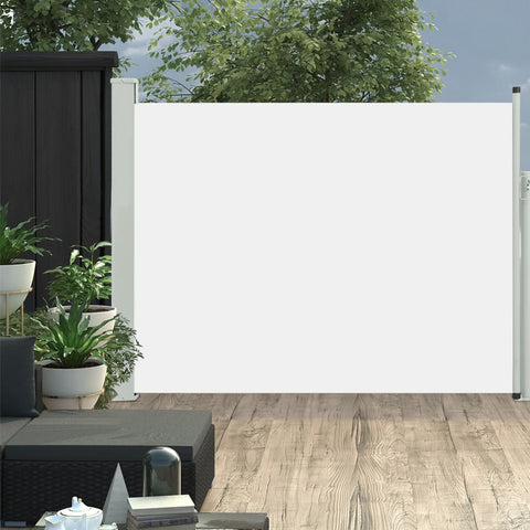 Tenda Laterale Retrattile per Patio 170x500 cm Crema