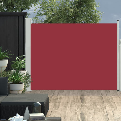Tenda Laterale Retrattile per Patio 170x500 cm Rossa
