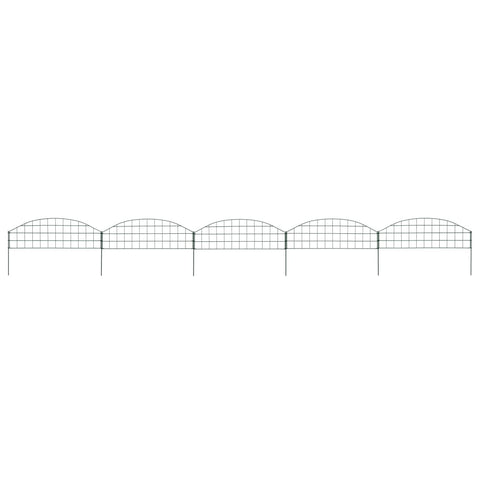 Set Recinzione da Giardino ad Arco 77,3x26 cm Verde