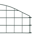 Set Recinzione da Giardino ad Arco 77,3x26 cm Verde