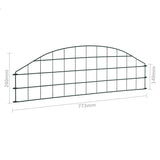 Set Recinzione da Giardino ad Arco 77,3x26 cm Verde