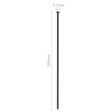 Set Recinzione da Giardino ad Arco 77,3x26 cm Verde