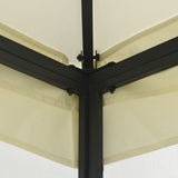 Gazebo con Tende 300x300x265 cm Crema