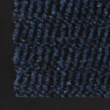 Tappeti Antipolvere 2 pz Rettangolari Trapuntati 60x90 cm Blu